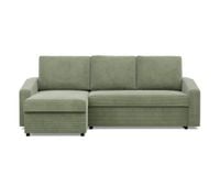 Narożnik uniwersalny, BLOM, sztruks, 231x140x92 cm, oliwkowy