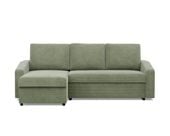 Narożnik uniwersalny, BLOM, sztruks, 231x140x92 cm, oliwkowy