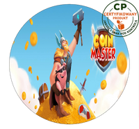 Opłatek na tort Coin Master