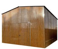 Hala blaszana Garaż blaszany 6x6m Brama dwuskrzydłowa 2x okno dach NB457