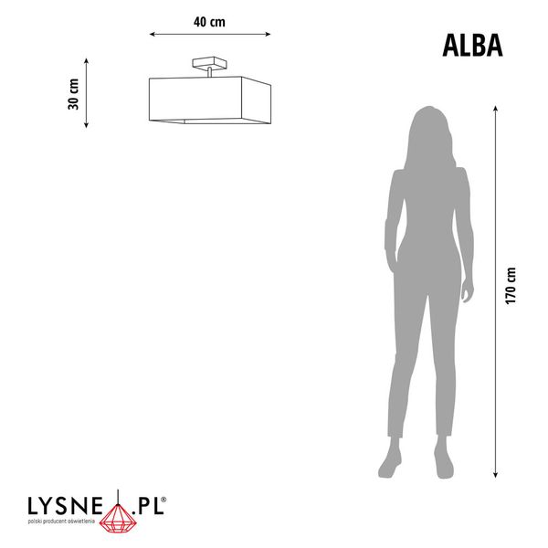 Geometryczny plafon do salonu ALBA zdjęcie 7