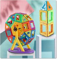 KLOCKI MAGNETYCZNE Duże 3D Magnetic Tiles Konstrukcyjne zestaw XXL 72 el