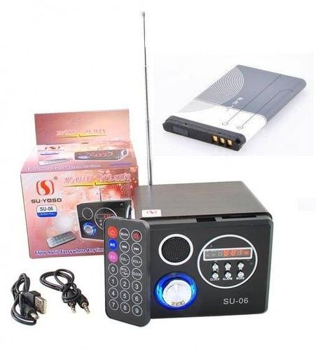 GŁOŚNIK SU-06 MP3 RADIO FM PILOT na Arena.pl