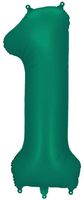 Balon foliowy Cyfra ''1'', 86cm, butelkowa zieleń