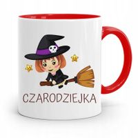 Kubek Czerwony Dla Dzieci Córki Czarodzieka +Imię Z Nadrukiem Ze Zdjęciem