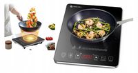Płyta Indukcyjna Kuchenka Jednopalnikowa Przenośna Elektryczna Timer 2000W