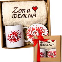 Prezent Komplet Zestaw Ręczników Walentynki Upominek Dla Par Żony Męża
