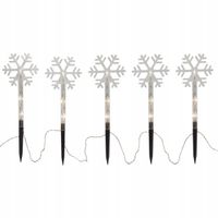 Dekoracja ogrodowa śnieżynki Led WANDY na baterie