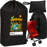 POKROWIEC NA WÓZEK DZIECIĘCY DO SAMOLOTU AUTA TORBA TRANSPORTOWA OCHRONA