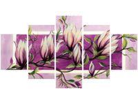 80CM 150CM OBRAZ 5 ELEM SŁODYCZ MAGNOLII ŚCIENNY