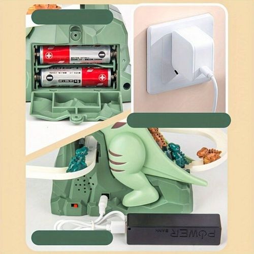 ZABAWKA WSPINAJĄCE SIĘ DINOZAURY ZJEŻDŻALNIA INTERAKTYWNA DINO TOR 2w1 na Arena.pl