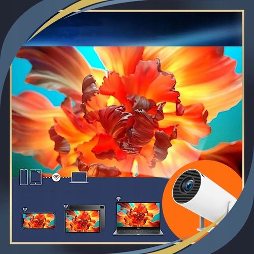 Projektor Rzutnik Przenośny Android Smart TV LED 4K Głośnik WIFI 130 na Arena.pl