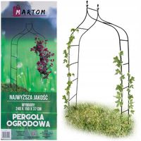PERGOLA OGRODOWA ŁUK METALOWA ŁUKOWA PODPORA NA RÓŻE KWIATY PNĄCZA 240cm