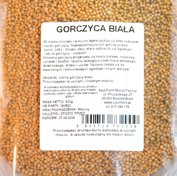 Gorczyca Biała 500g Soul-Farm zdjęcie 2