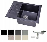 ZLEWOZMYWAK ZLEW GRANIT 8 kolorów 58x44 + SYFON