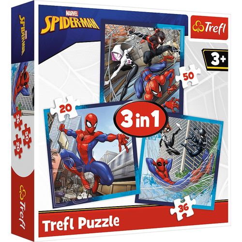 PUZZLE 3W1 PAJĘCZY PRZYJACIEL/MARVEL SPIDERM 34874 na Arena.pl