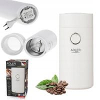 Młynek Elektryczny Do Mielenia Kawy Orzechów Przypraw 150W Adler Ad4446 Ws