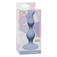 plug curved anal plug blue