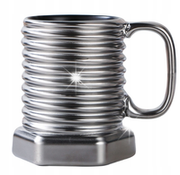 KUBEK MAJSTERKOWICZA SREBRNA ŚRUBA CERAMICZNY ŚMIESZNY PREZENT 380ML