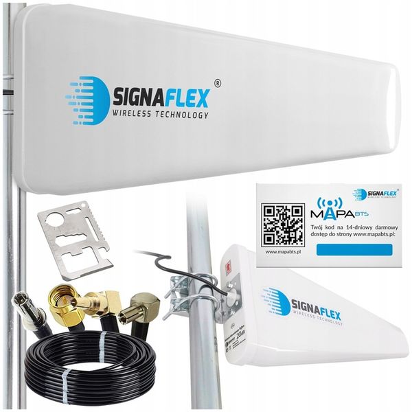 ANTENA ZEWNĘTRZNA DO ROUTERA INTERNETU TELEFONU 3G 4G 5G LTE ZTE HUAWEI 10m zdjęcie 1