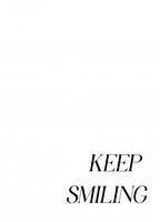 Plakat 13x18cm Z Napisami Nowoczesny Cytat Keep Smiling