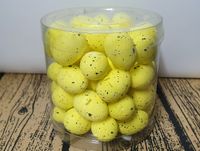 jajka w kloszu 2,5cm ŻÓŁTE 50szt 7674