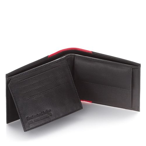 portfel męski z czerwonymi lamówkami paolo peruzzi rfid in-13-red na Arena.pl