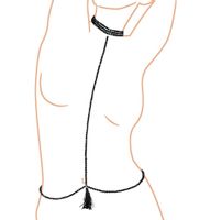 Koralikowa uprząż na ciało S-L