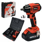 YATO ZAKRĘTARKA UDAROWA KLUCZ 18V BEZSZCZOTKOWA AKUMULATOROWA +3Ah