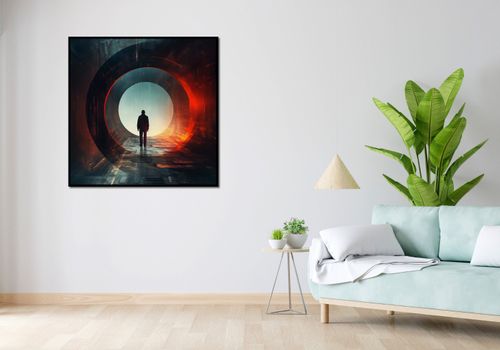 Plakat 100x100cm Portal do Świata na Arena.pl