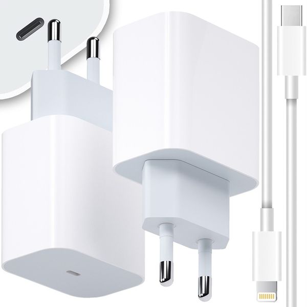 SZYBKA ŁADOWARKA DO IPHONE KOSTKA 20W + KABEL 1M / USB-C - IPHONE LIGHTING zdjęcie 7