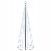 Choinka stożkowa, 310 zimnych białych LED, 100x300 cm