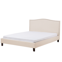 Łóżko tapicerowane 180 x 200 cm beżowe MONTPELLIER