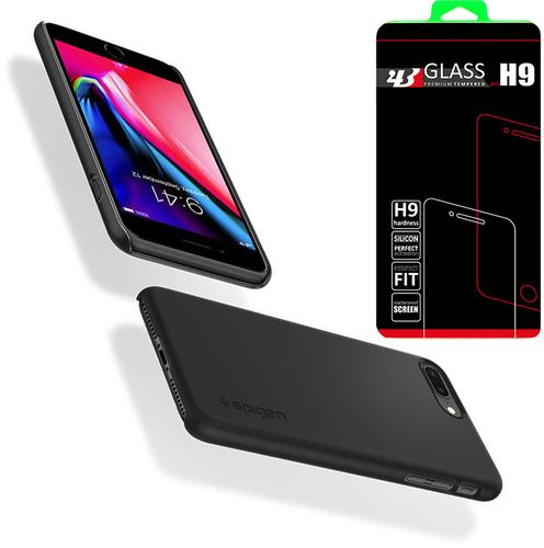 SPIGEN THIN FIT Apple iPhone 7/8 Plus - BLACK +szkło na Arena.pl
