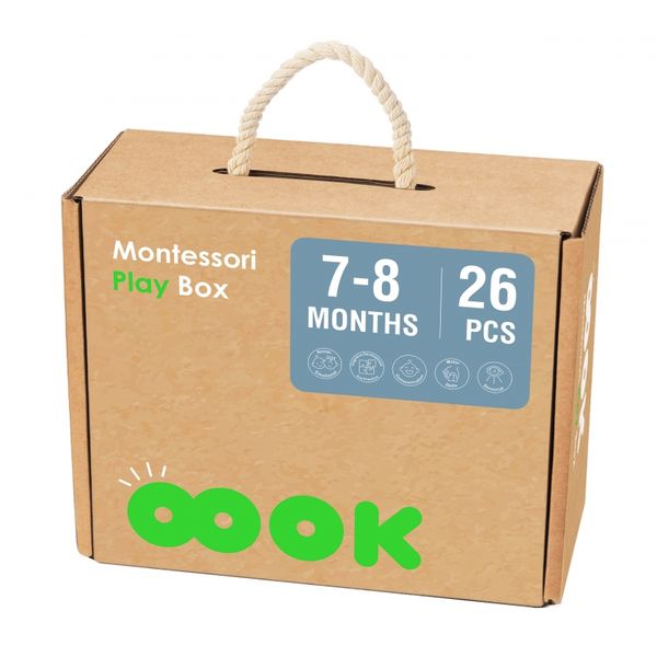 TOOKY TOY Box Pudełko XXL Montessori Edukacyjne 6w1 Sensoryczne 7-8 Mies zdjęcie 7