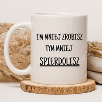 CHAMSKI KUBEK BEZ CENZURY | ŚMIESZNY PREZENT | DO PRACY BIURA DOMU | 330 ml