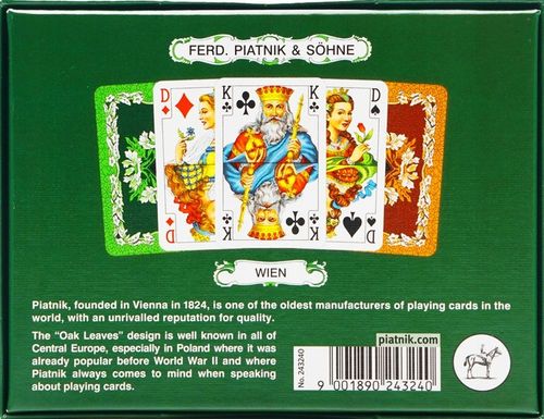 Karty podwójne, liście dębu. Piatnik na Arena.pl