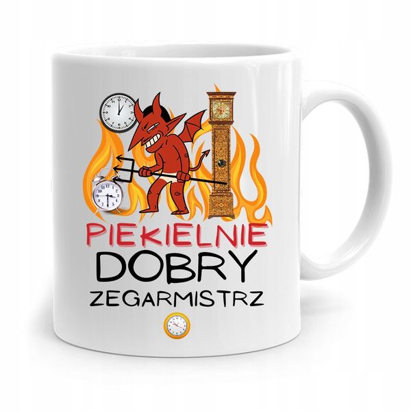 Kubek Prezent Zegarmistrza Piekielnie Dobry Z Nadrukiem Ze Zdjęciem zdjęcie 1