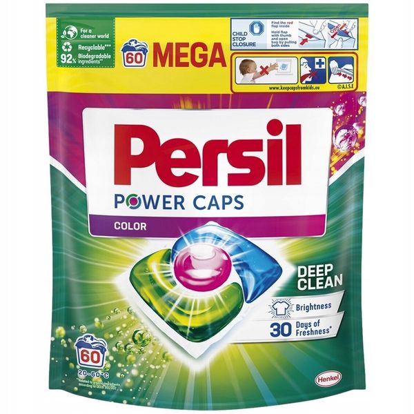 Persil Power Caps Kapsułki do Prania Koloru MEGA 60 szt zdjęcie 1