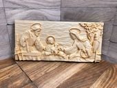 Obraz płaskorzeźba Święta Rodzina VI idealny prezent na ślub, Komunie