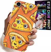 ETUI DO IPHONE 16e - SŁODKIE UŚMIECHNIĘTE PIZZE CASE + SZKŁO