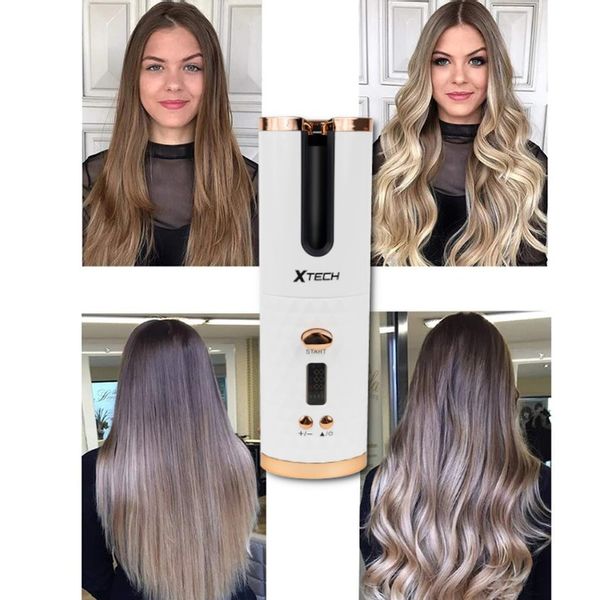 LOKÓWKA DO WŁOSÓW AUTOMATYCZNA CERAMICZNA LCD CURL BIAŁA XTECH zdjęcie 5