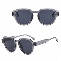 OKULARY PRZECIWSŁONECZNE filtr UV400 Szare damskie męskie + ETUI + ŚCIERKA