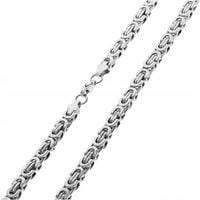 Naszyjnik męski splot królewski masywny łańcuch stal chirurgiczna BLINGART