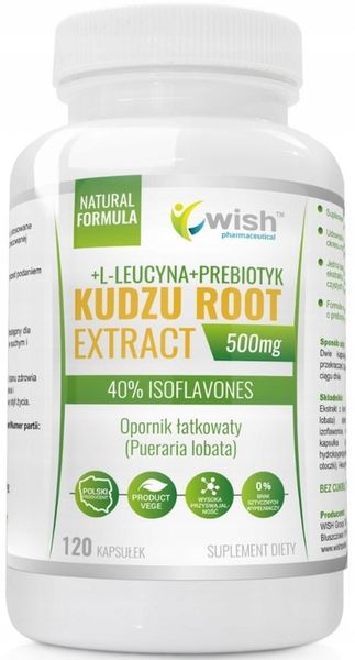 Wish Kudzu Root Extract 500 mg 120 kapsułek zdjęcie 1