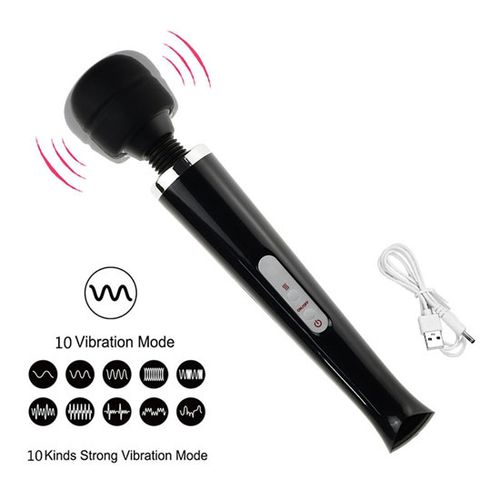 stymulator magic massager wand usb purple 10 function na Arena.pl