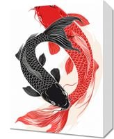 Obraz 30x40cm Yin i Yang Koi