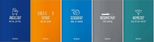 KOMPLET ZESZYTÓW TEMATYCZNYCH PRZEDMIOTOWYCH ZE ŚCIĄGĄ 10 SZTUK HERLITZ na Arena.pl