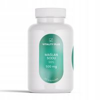 MAŚLAN SODU 98% 500 mg Wolno Uwalniany Mikropeletki Kwas Masłowy 60 kaps