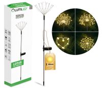 Lampa solarna wbijana dekoracyjna DMUCHAWIEC LOTUS 80cm 3000K LUMSOL1040